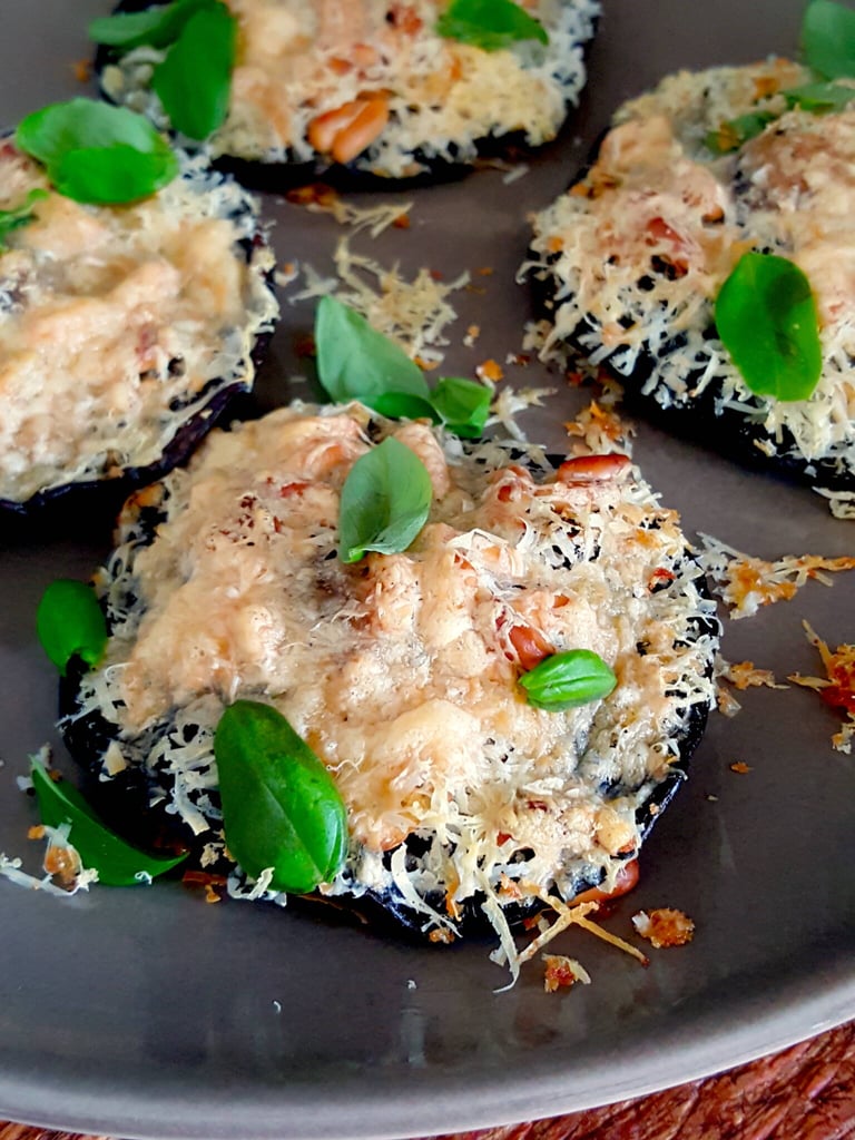 Mushrooms with Pine Nuts & Pecorino