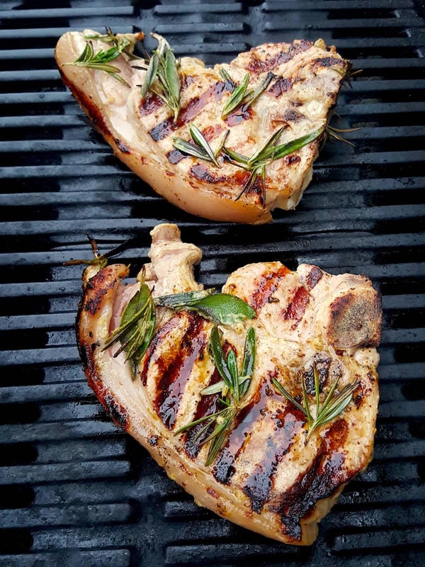 Pork chops with Mustard & Sage