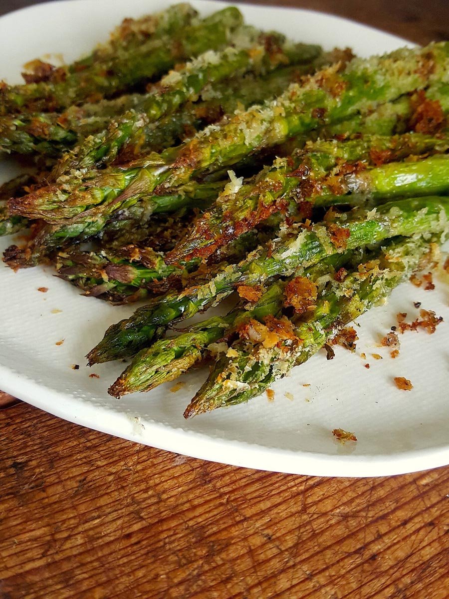 Baked asparagus