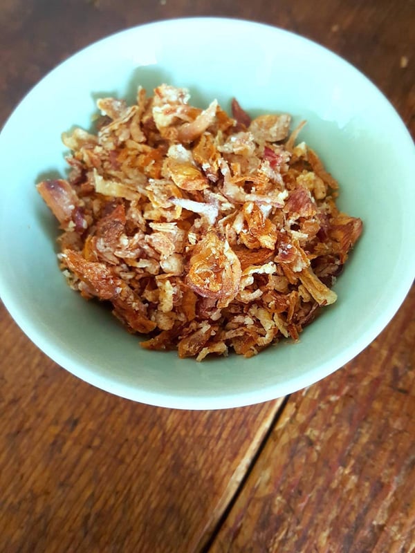 Add sweet crunch with crispy shallots