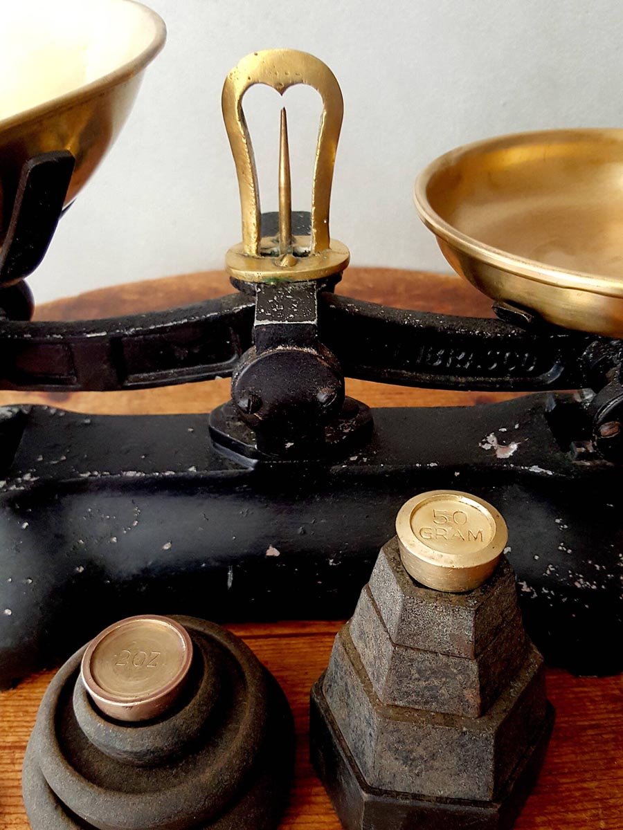 Old balance scales