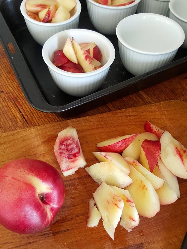 Peach & Raspberry Crumble
