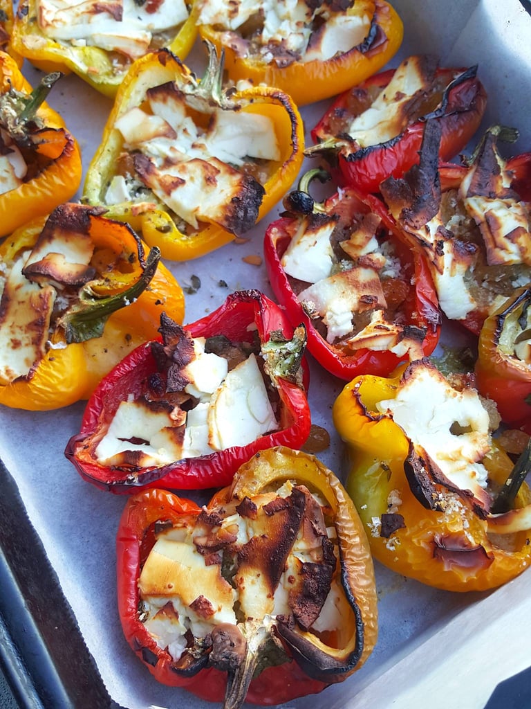 Baked Peppers with Feta & Capers