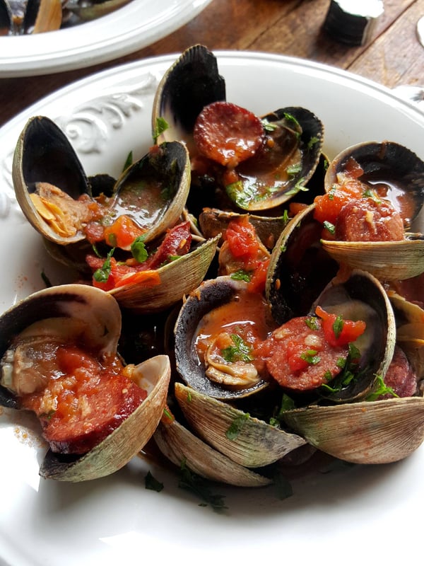 Clams with Chorizo