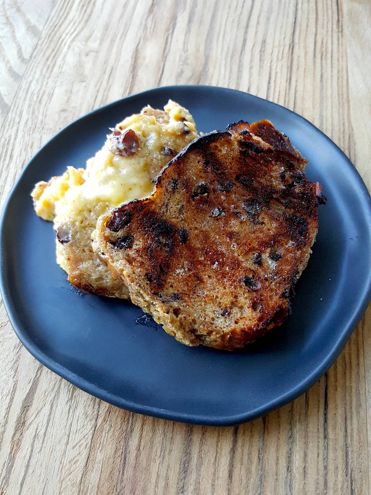 Hot Cross Bun Baked Pudding