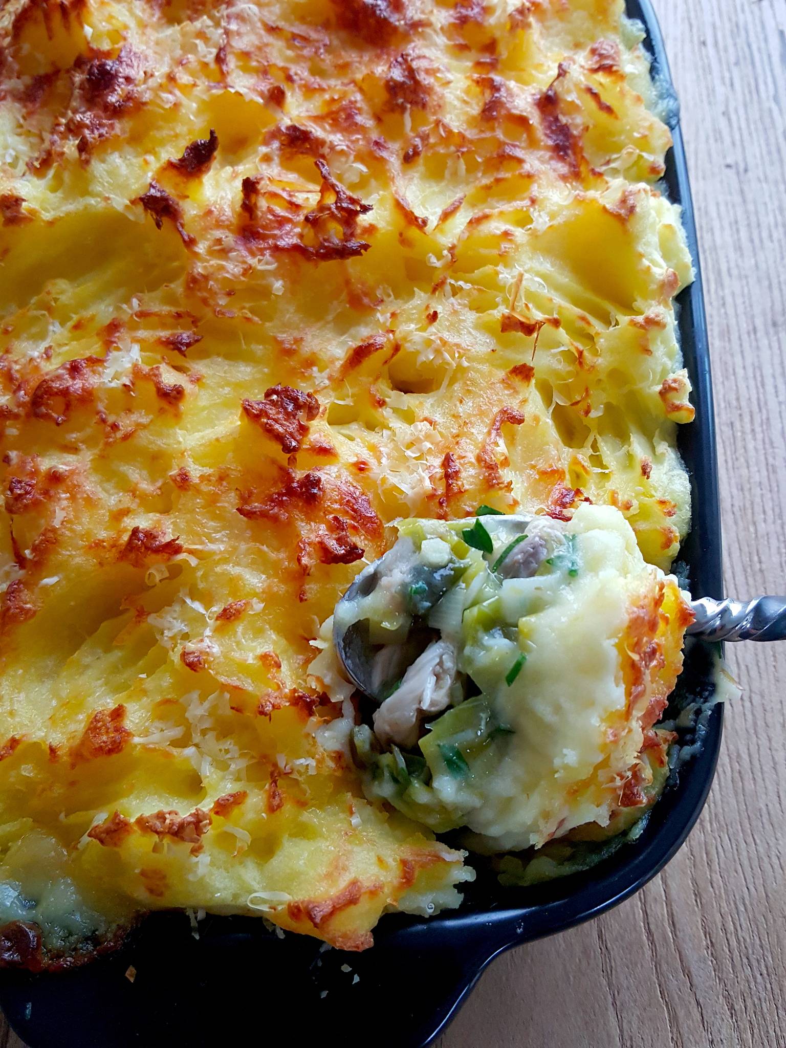 Smoked Fish & Chorizo Pie