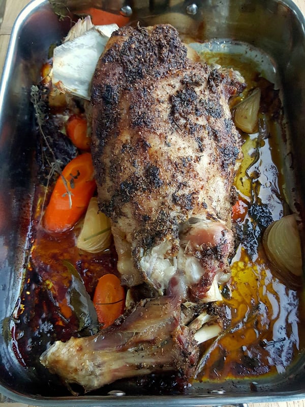 Slow-cooked Shoulder of Lamb