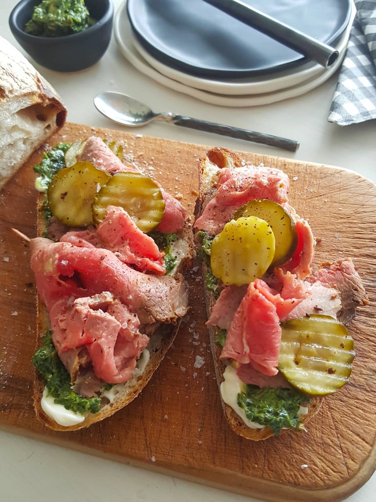 Fancy beef sandwich
