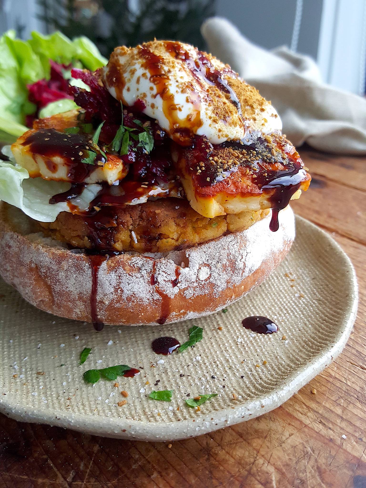 Sizzling haloumi