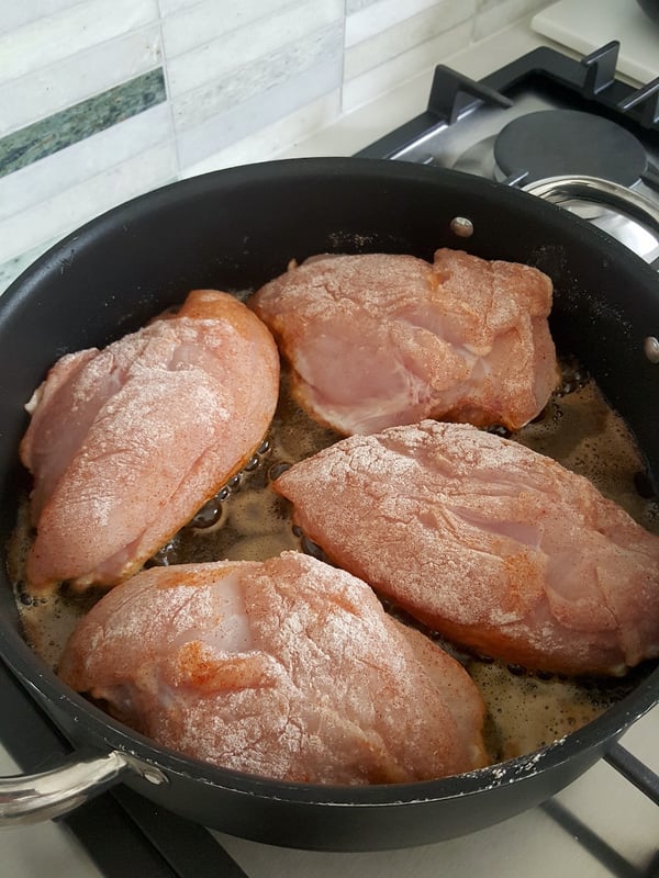 Chicken Breasts with Green Olives