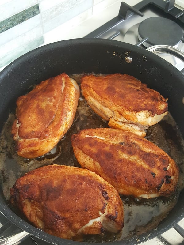 Chicken Breasts with Green Olives