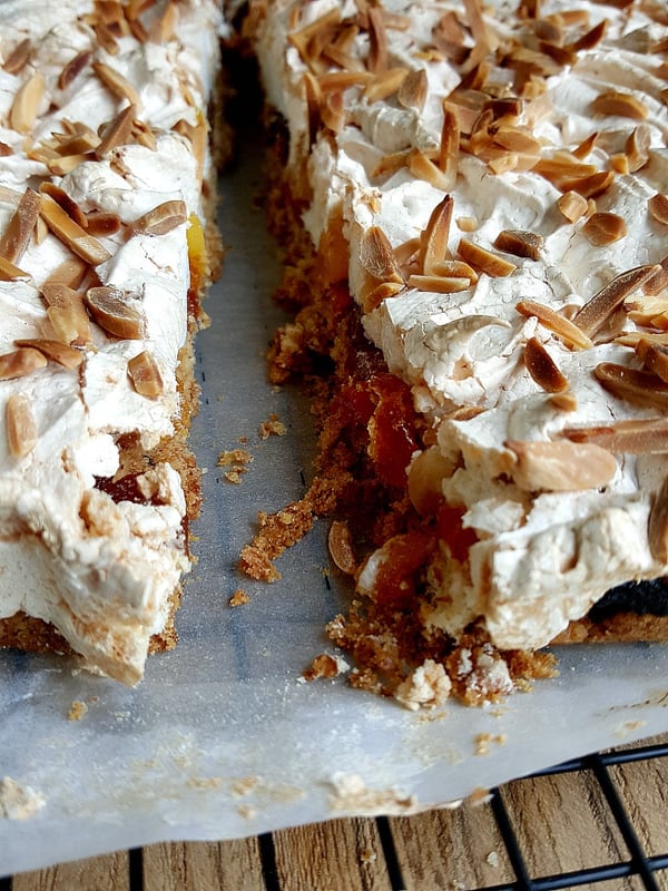 Apricot Meringue Slice