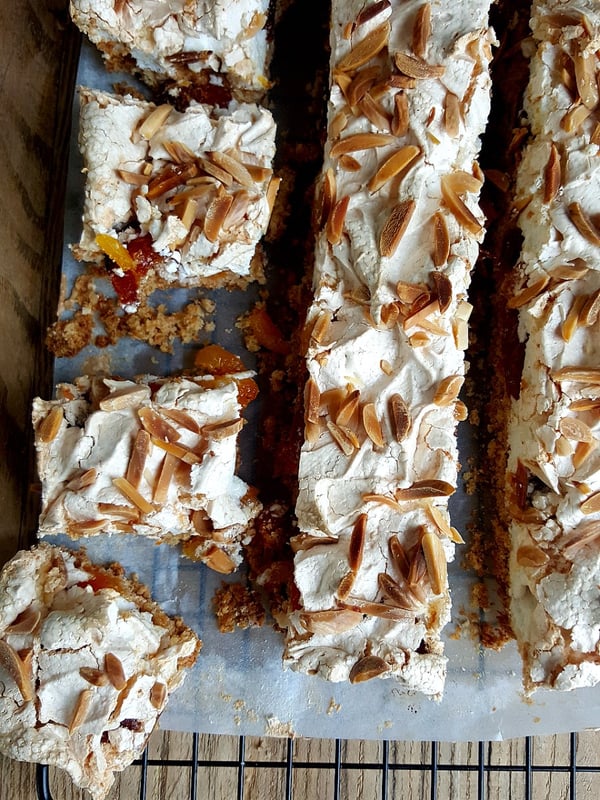 Apricot Meringue Slice