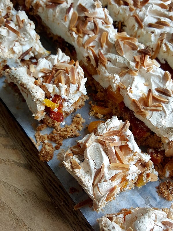 Apricot Meringue Slice