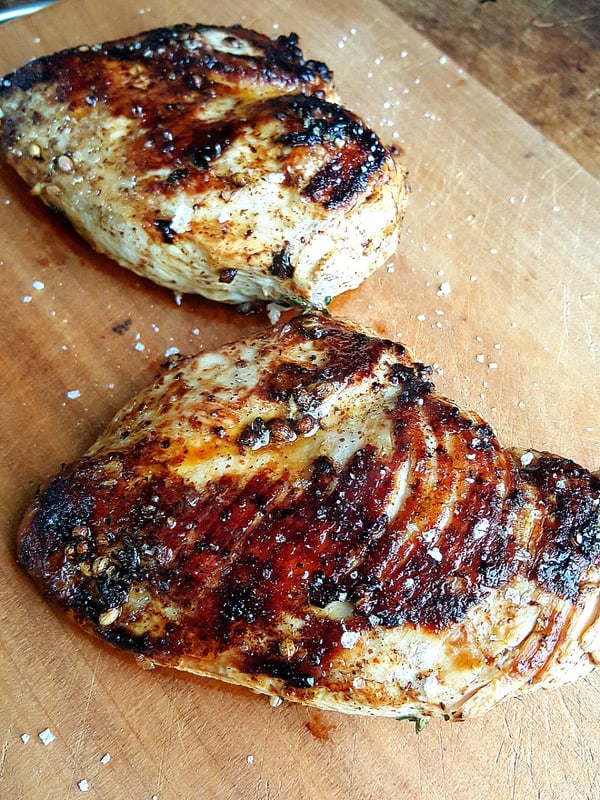 Pan-seared Chicken Breasts with Baby Peppers