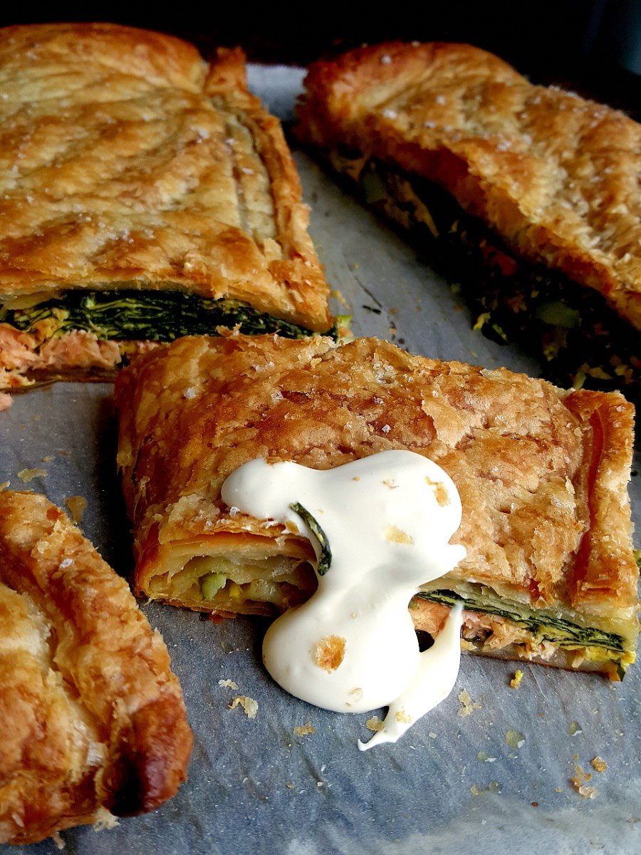 Salmon & Asparagus Pie