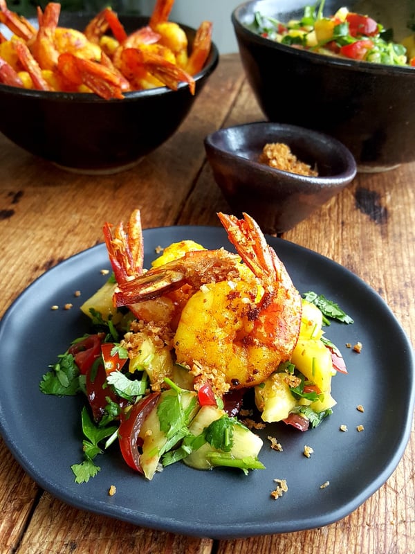 Turmeric Prawns with Lemongrass
