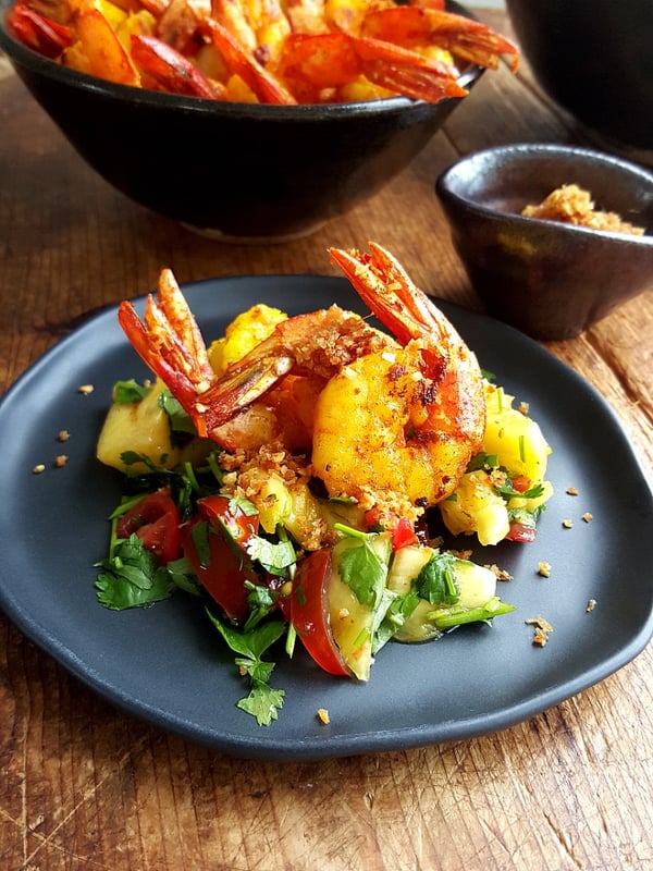 Turmeric Prawns with Lemongrass