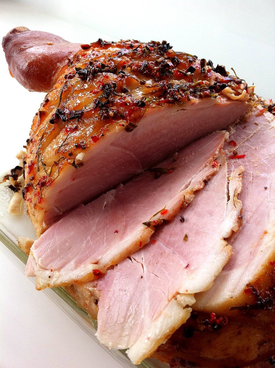 Ham with skin on