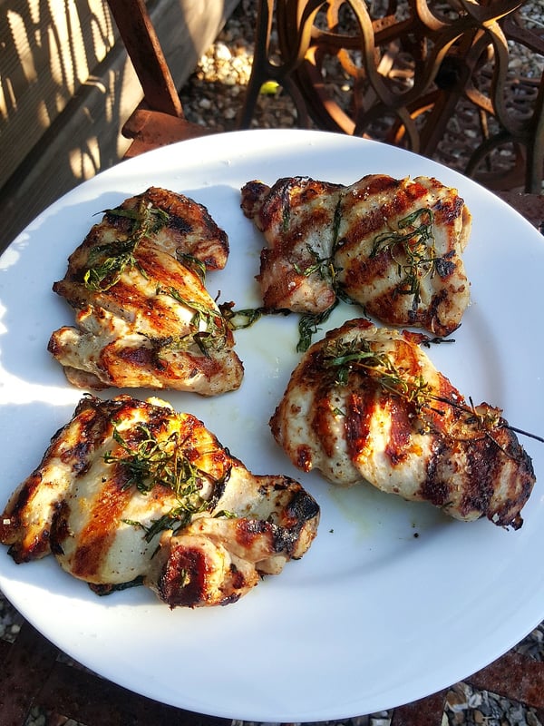 Grilled Chicken Thighs-