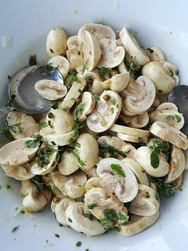 Button mushrooms
