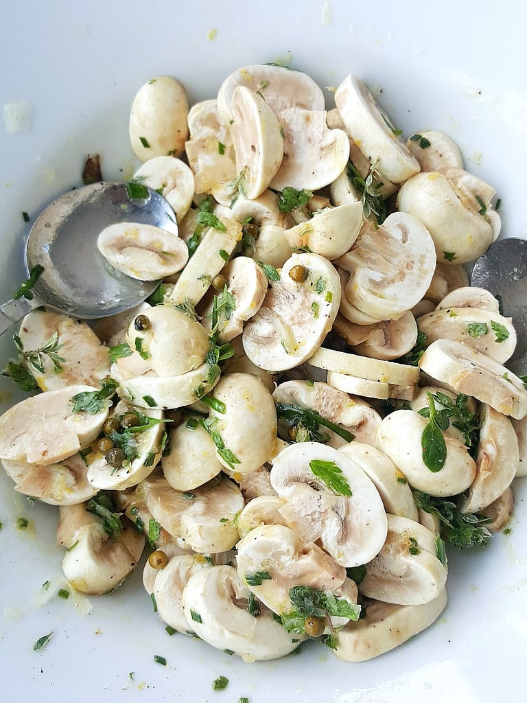 Mushroom Salad with Green Peppercorns