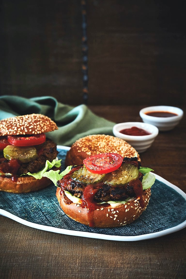 Beef & Pickle Burgers