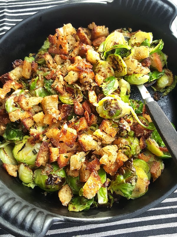 Brussels Sprouts with Crunchy Crumbs