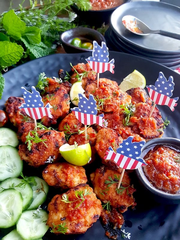 Indonesian Chicken Cakes