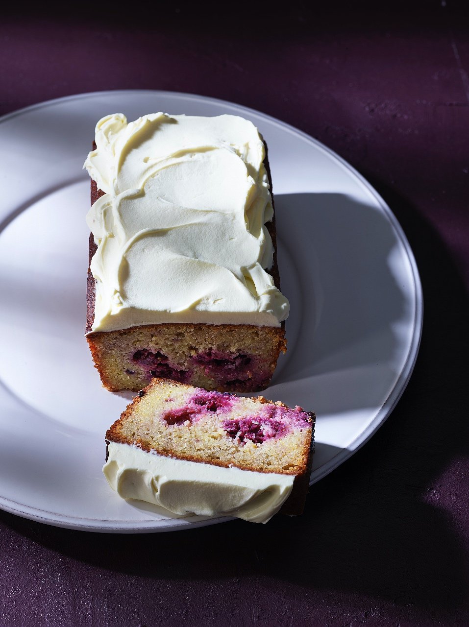 Blackberry, Rose and Citrus Loaf with Labneh