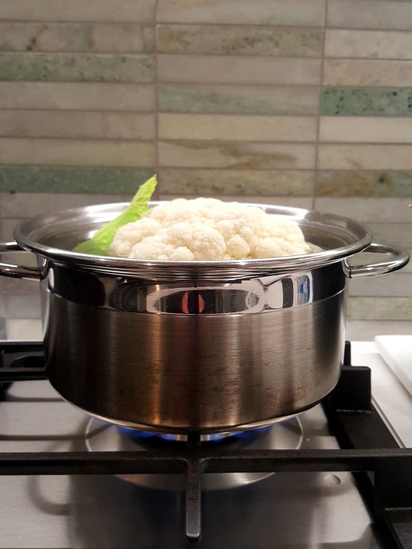 Cauli in the pot!