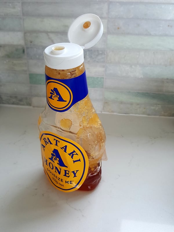 Do not melt honey in the container!