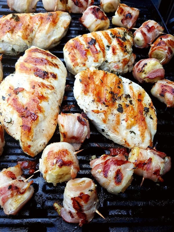 BBQ Chicken Breasts with Mango Salsa