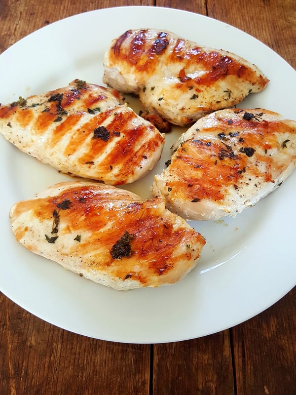 BBQ Chicken Breasts with Mango Salsa