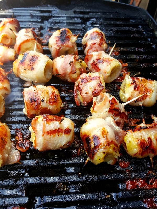 Char-grilled Bacon-wrpped Bananas