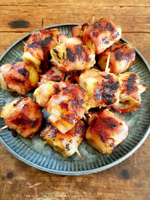 Char-grilled Bacon-wrpped Bananas