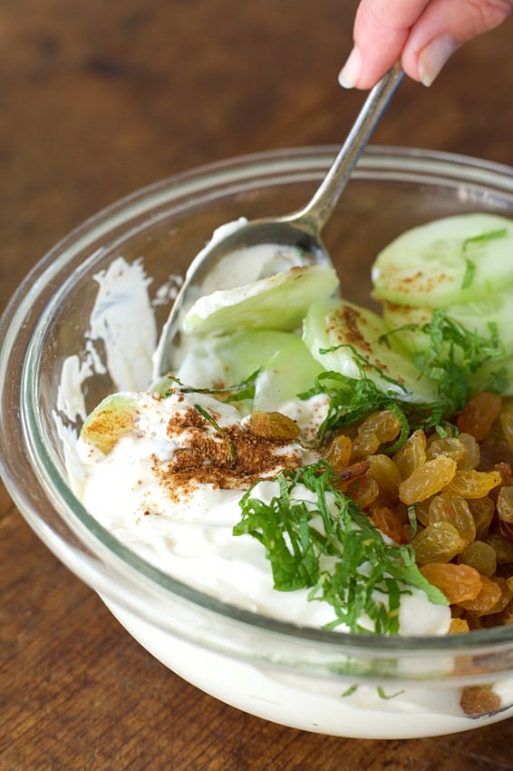Cucumber & Sultana Salad