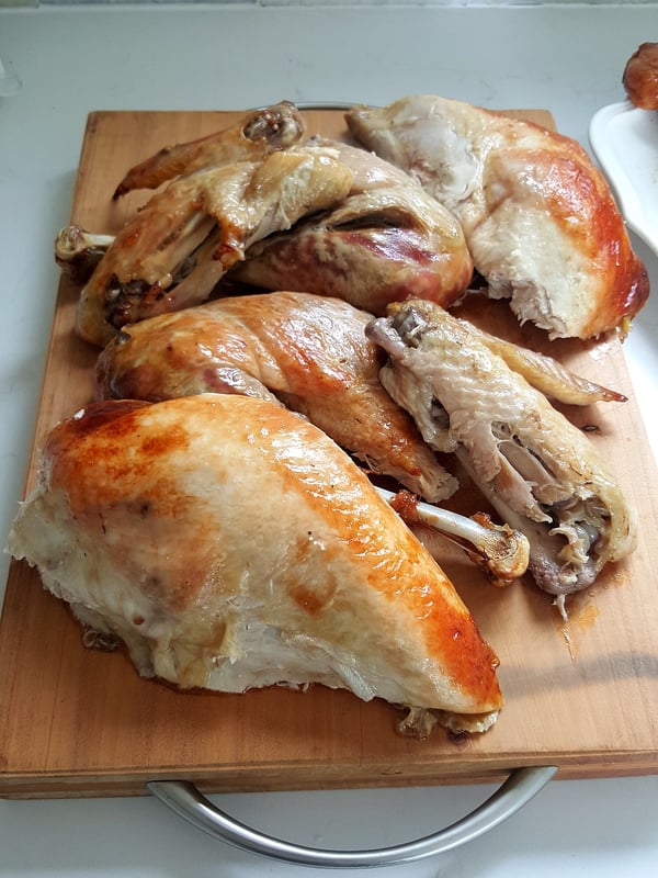 Easy way to carve turkey.