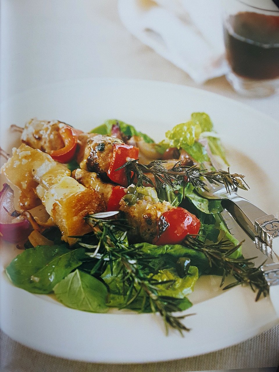 Sausage & Red Pepper Kebabs