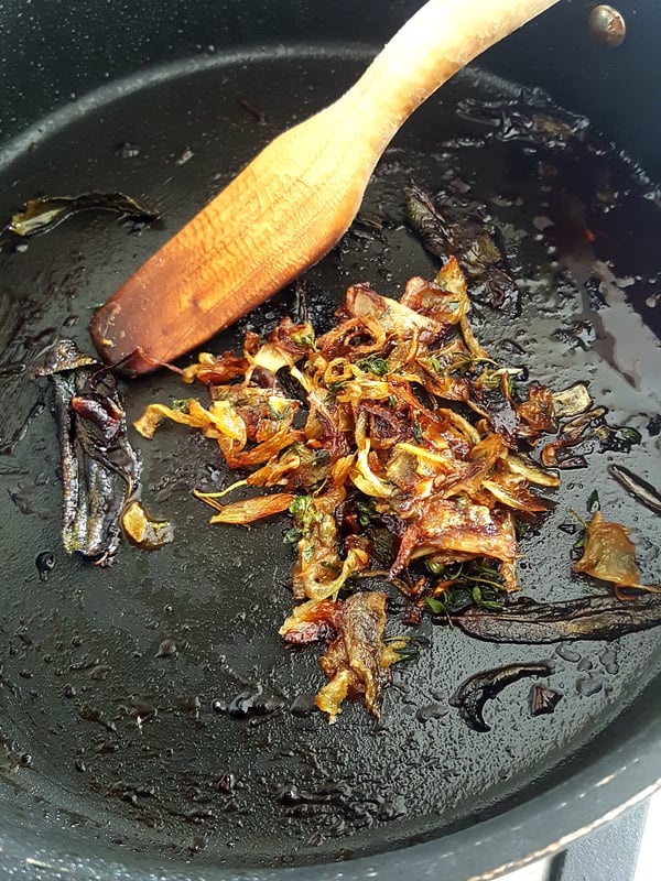 Onion gravy.