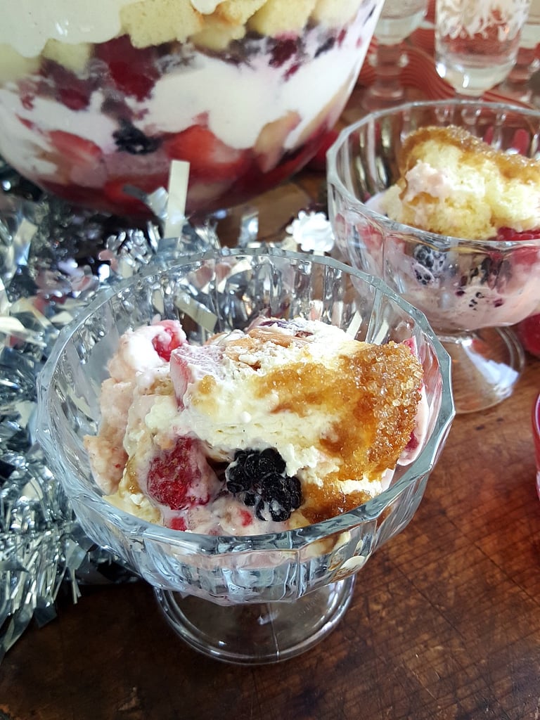 Nectarine & Berry Trifle