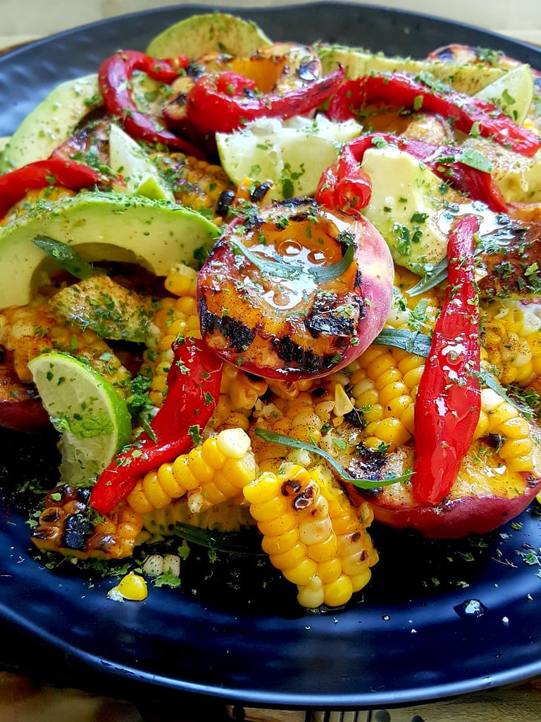 BBQ Sweet Corn & Peach Salad