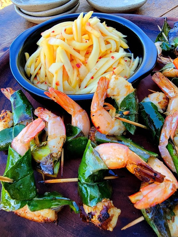 Prawns in Green Overcoats