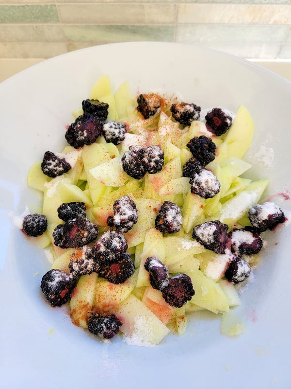 Apple & Blackberry Tart