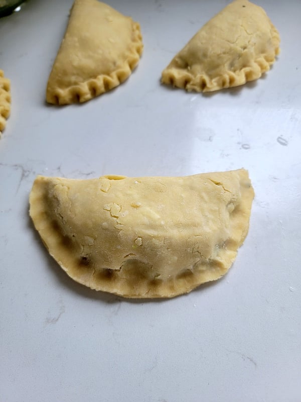 Chorizo Pasties with Roasted Tomato Sauce