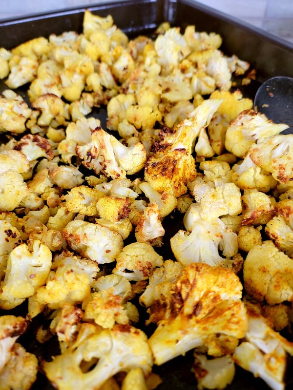 Roasted Cauliflower with Dates