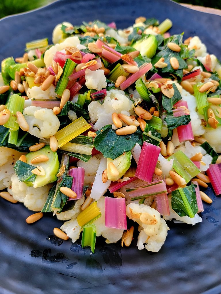 Sauteed Vegetables with Pine Nuts