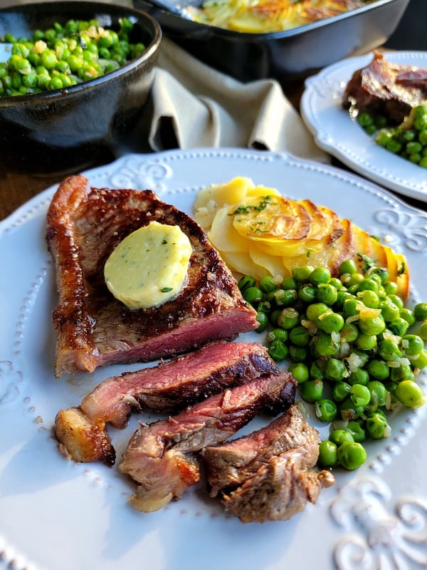 Sirloin Steak with Blue Cheese Butter