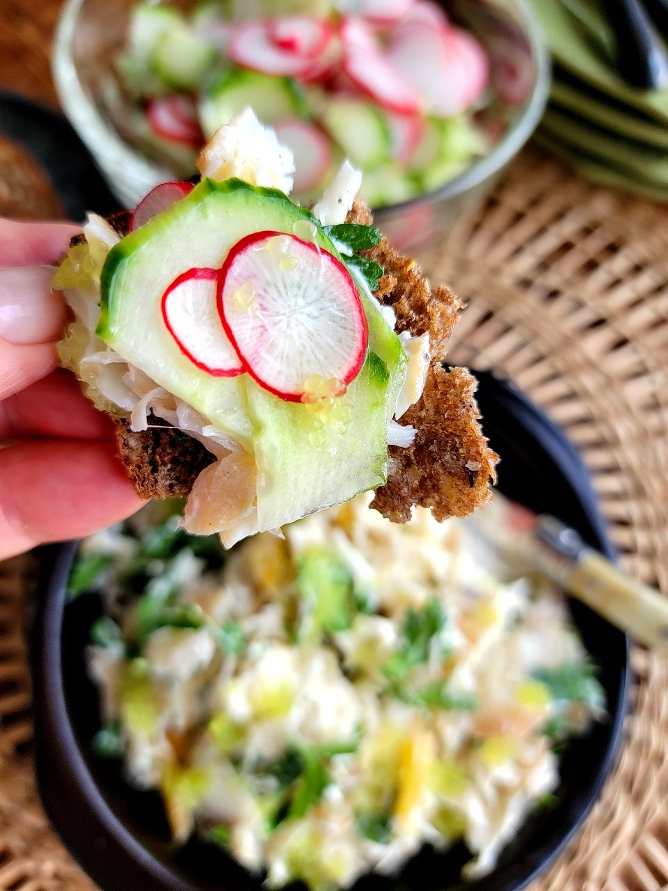 Smoked Fish Pate with Pickled Cucumber-