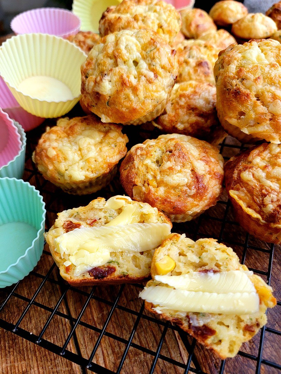Sweet Corn & Semi-dried Tomato Muffins